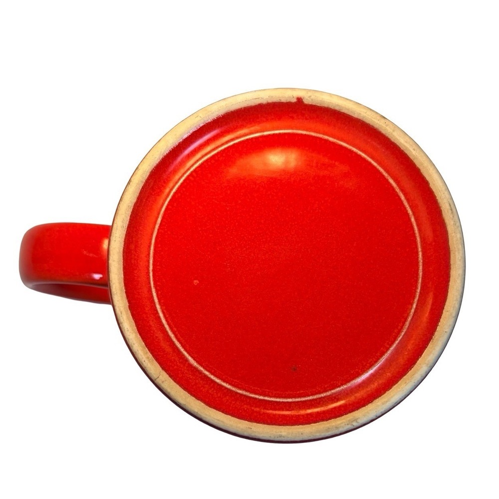 Rare Indiana University IU Hoosiers 1990s Red Ceramic Mug Vintage NCAA MCM - Picture 5 of 7